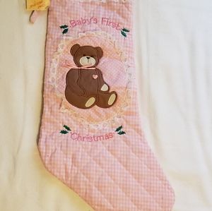 BABIES FIRST CHRISTMAS STOCKING